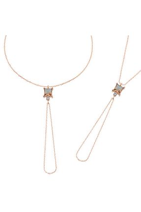 دستبند نقره صورتی زنانه 925 عیار Aya Diamond - کد 838731226