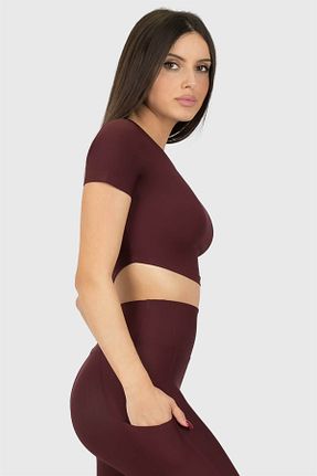 نیم تنه اسپرت بنفش زنانه الاستین Superstacy - کد 117058708