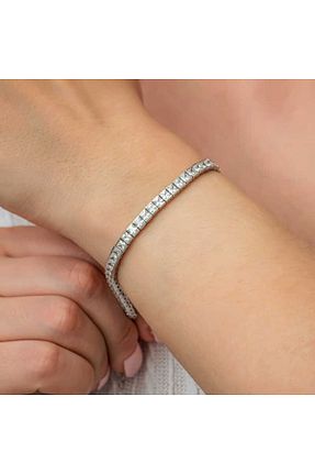دستبند نقره سفید زنانه 925 عیار Aya Diamond - کد 838736081