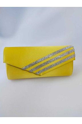 کیف مجلسی زرد زنانه پارچه ای bsc - کد 694763975