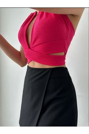 بلوز صورتی زنانه ساده Vesse Butik - کد 713311382