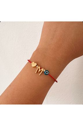 دستبند جواهر قرمز زنانه روکش طلا Hazeran accessories - کد 838767031