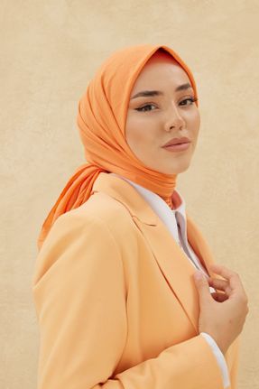 روسری نارنجی پنبه (نخی) کد 832399159