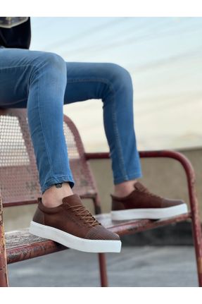 کفش کلاسیک قهوه ای مردانه جیر پاشنه کوتاه ( 4 - 1 cm ) پاشنه ساده کد 462320136