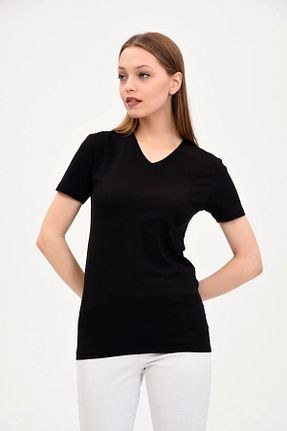 تیشرت مشکی زنانه اورسایز GENIUS STORE - کد 680001669