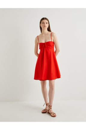 لباس قرمز زنانه بافتنی رگولار کد 824399397