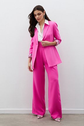 شلوار صورتی زنانه بافتنی Sateen - کد 835928245