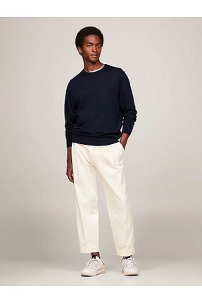 پلیور سرمه ای مردانه ساده Tommy Hilfiger - کد 786184791