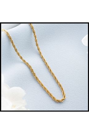گردنبند جواهر طلائی زنانه روکش طلا sorti takı aksesuar - کد 688105186