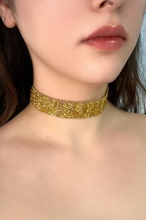 گردنبند جواهر طلائی زنانه کد 635171298
