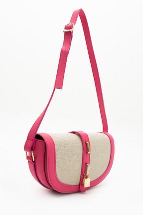 کیف دوشی صورتی زنانه چرم مصنوعی NBİBAGS - کد 836860320