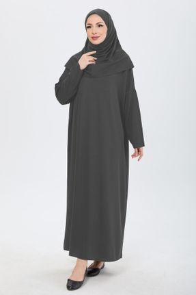 لباس طوسی زنانه بافتنی پلی استر رگولار کد 824193849