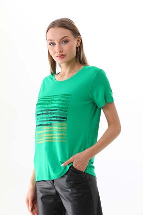 بلوز قهوه ای زنانه طرح دار Sistas - کد 797573177