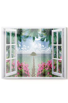 استیکر دیوار رنگی 1 پارچه Onbiya - کد 838406877