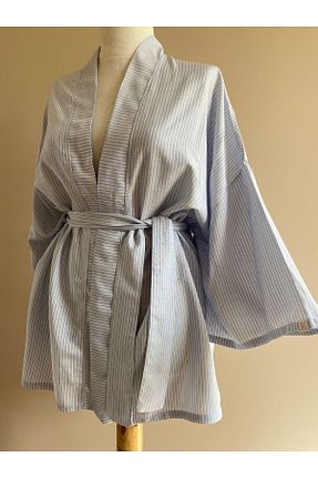 کیمونو و کافتان آبی زنانه پنبه ای ki-nua studio - کد 819433142