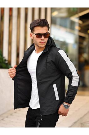 کاپشن مشکی مردانه رگولار FLUEND MODA - کد 838462407