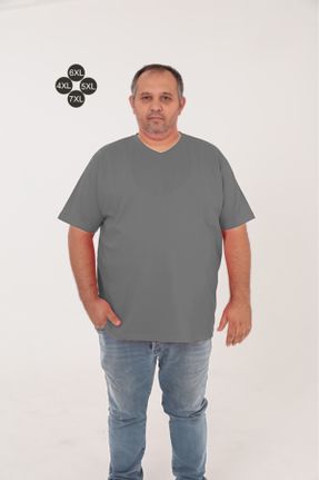 تی شرت طوسی زنانه سایز بزرگ کد 832917295
