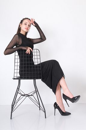 لباس مشکی زنانه بافتنی Percent - کد 838477842