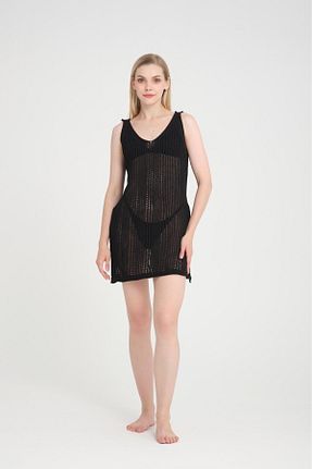 لباس مشکی زنانه تریکو Su Moda - کد 838549441