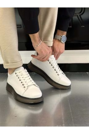 کفش کژوال سفید مردانه پاشنه کوتاه ( 4 - 1 cm ) پاشنه ساده کد 800044750