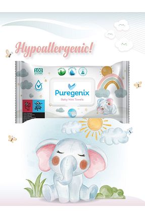 دستمال مرطوب کودک Puregenix - کد 816486887