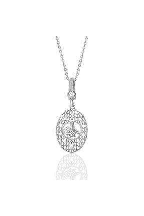 گردنبند نقره طلائی زنانه 925 عیار nevamkuyumculuk - کد 838642564