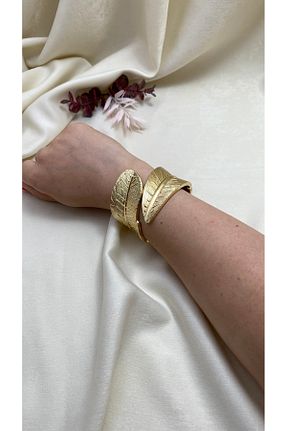 دستبند استیل (فولاد) طلائی زنانه استیل (فولاد) Piaro Collection - کد 838681946