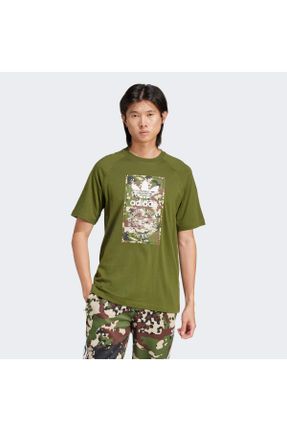 تی شرت سبز مردانه رگولار یقه گرد تکی کد 838686186