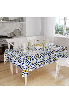 رومیزی آبی میکروفیبر Else Halı - کد 829664229