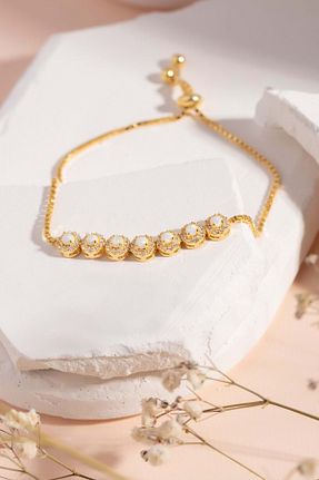 دستبند نقره طلائی زنانه 925 عیار Else Silver - کد 647399197