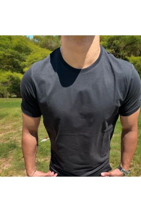 تی شرت مشکی مردانه رگولار یقه گرد پنبه (نخی) بیسیک کد 838721448