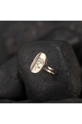 انگشتر نقره طلائی زنانه 925 عیار OneSilverGold - کد 838736630