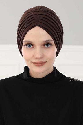 کلاه شنای اسلامی قهوه ای زنانه کد 62768692