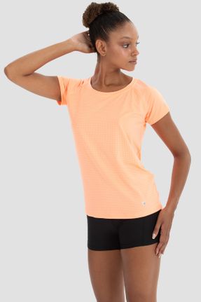تی شرت نارنجی زنانه Fitted پلی استر کد 745175435