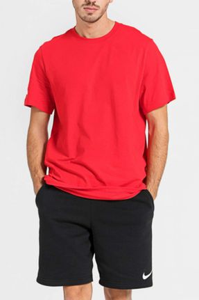 تی شرت قرمز مردانه رگولار پارچه ای تکی کد 88867274