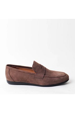 کفش کژوال بژ مردانه چرم خالص Bruno Shoes - کد 679691632