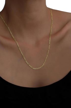 گردنبند نقره طلائی زنانه کد 802059628