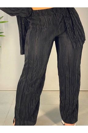 ست بالاتنه و پائین تنه مشکی زنانه بافت Butik - کد 838316500