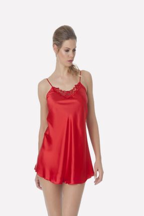 لباس شب قرمز زنانه ساتن کد 42045142