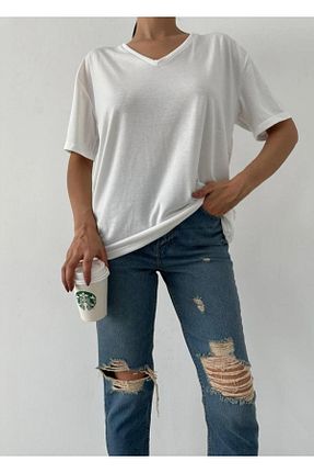تیشرت نباتی زنانه Relaxed Oyer Moda - کد 821875184