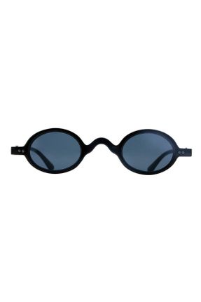 عینک آفتابی مشکی زنانه 48 UV400 پلاستیک گرد کد 123527205