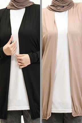 رویه حجاب مشکی زنانه ویسکون IRK - کد 838809551