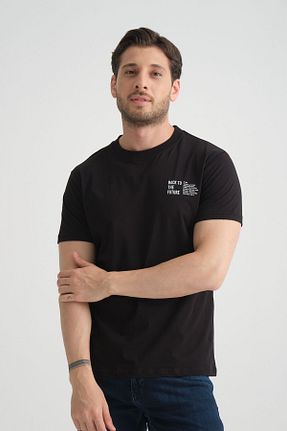 تیشرت مشکی مردانه رگولار Shooter - کد 836523248