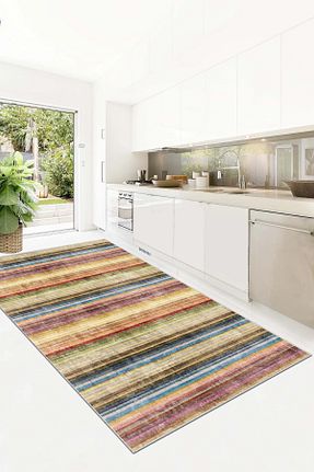 فرش آشپزخانه آبی پلی استر Thalia Home - کد 838879819