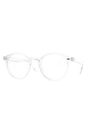عینک محافظ نور آبی سفید زنانه 50 پلاستیک پلاستیک کد 474491950