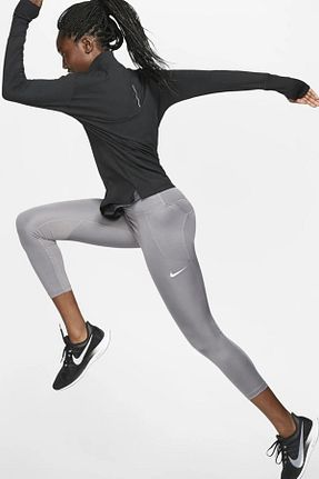 ساق شلواری اسپرت طوسی زنانه 7/8 Boy Nike - کد 812919534
