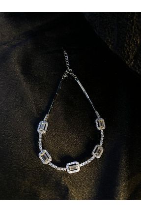 دستبند نقره سفید زنانه 925 عیار vogutima jewelery&silver by timuçin mavili - کد 458783048