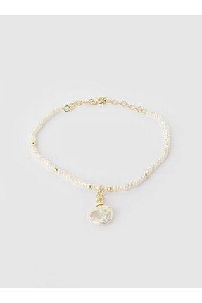 دستبند مروارید طلائی مروارید آب شیرین Pearls in Ocean - کد 120739055