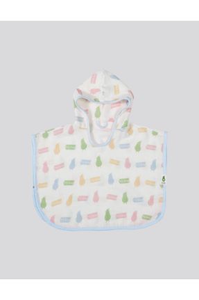 پانچو آبی بچه گانه پنبه ای My Little Avocado - کد 121698714