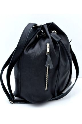 کیف دوشی مشکی زنانه چرم خالص Veskemann - کد 121746888